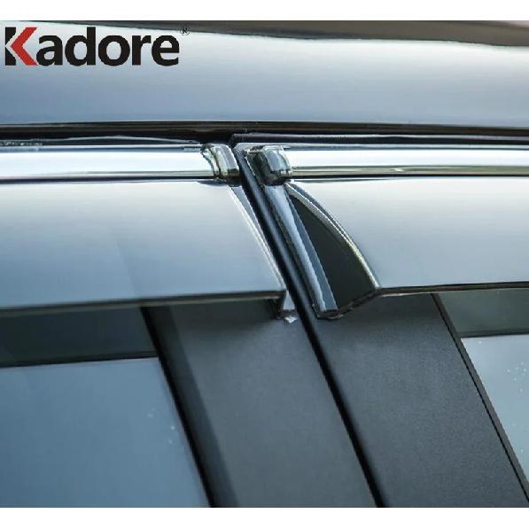 Car Window Deflector For Volkswagen VW Tiguan 2017- Wind Deflector Visor Rain Sun Shield Cover Trim Accessories