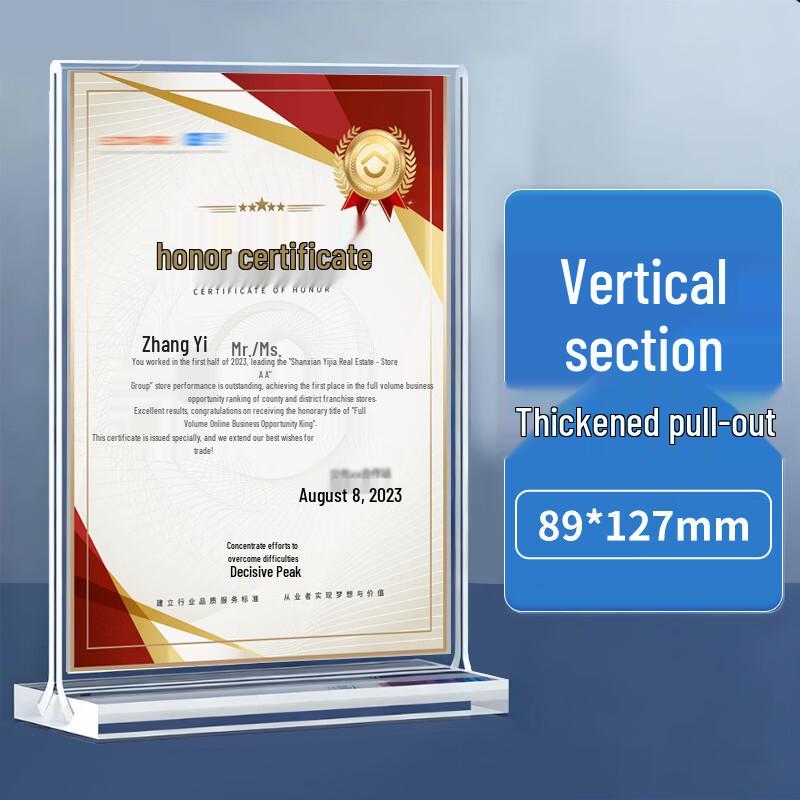 Набор вертикальных настольных табличек А4 Т-образной формы из акрила