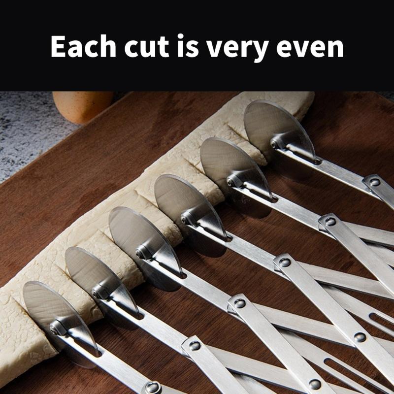 Pizzaschneider mit Rad-Designs Ergonomischer Edelstahl-Pizzaschneider Radschneider für schnelles Schneiden