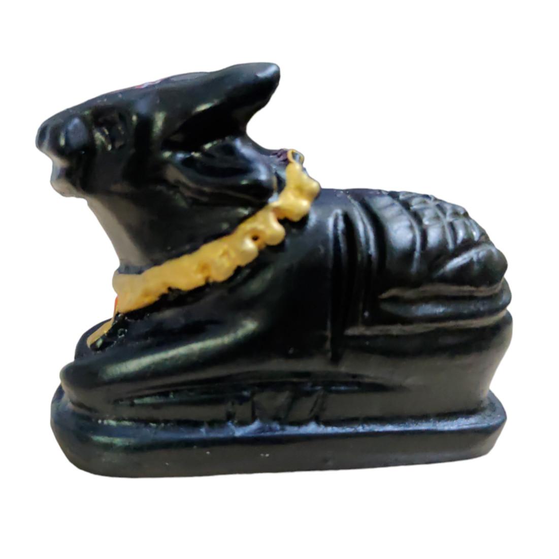 

@ Indian Traditional Nandi Bull Black Color For Temple Showpiece f237 Zr832-60%Off