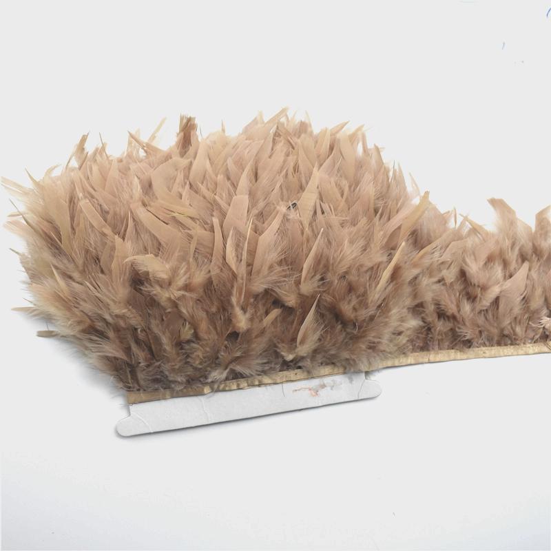 10Meters Fluffy Turkey Feathers Trim Fringe Ribbon Marabou Feather On Tape Fringes Sewing Trimmings DIY Clothes Dress Decoration