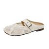 Lazy wind summer new muller slippers women's empty bag head lazy shoes women's 2025 breathable casual women's shoes soft sole