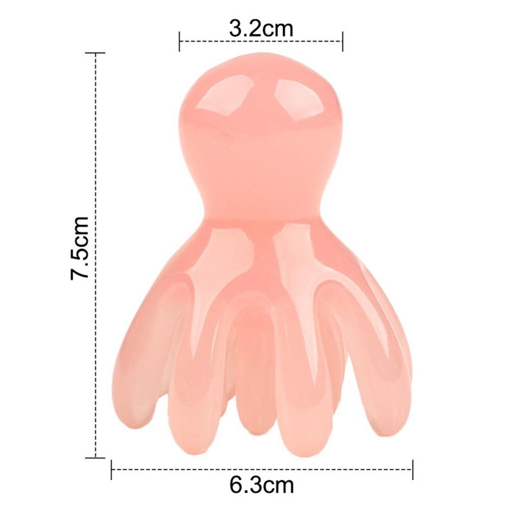 Resin Head Massager 14 Tooth Scalp Massager Tool Octopus Massage Comb  Hair Care Acupressure