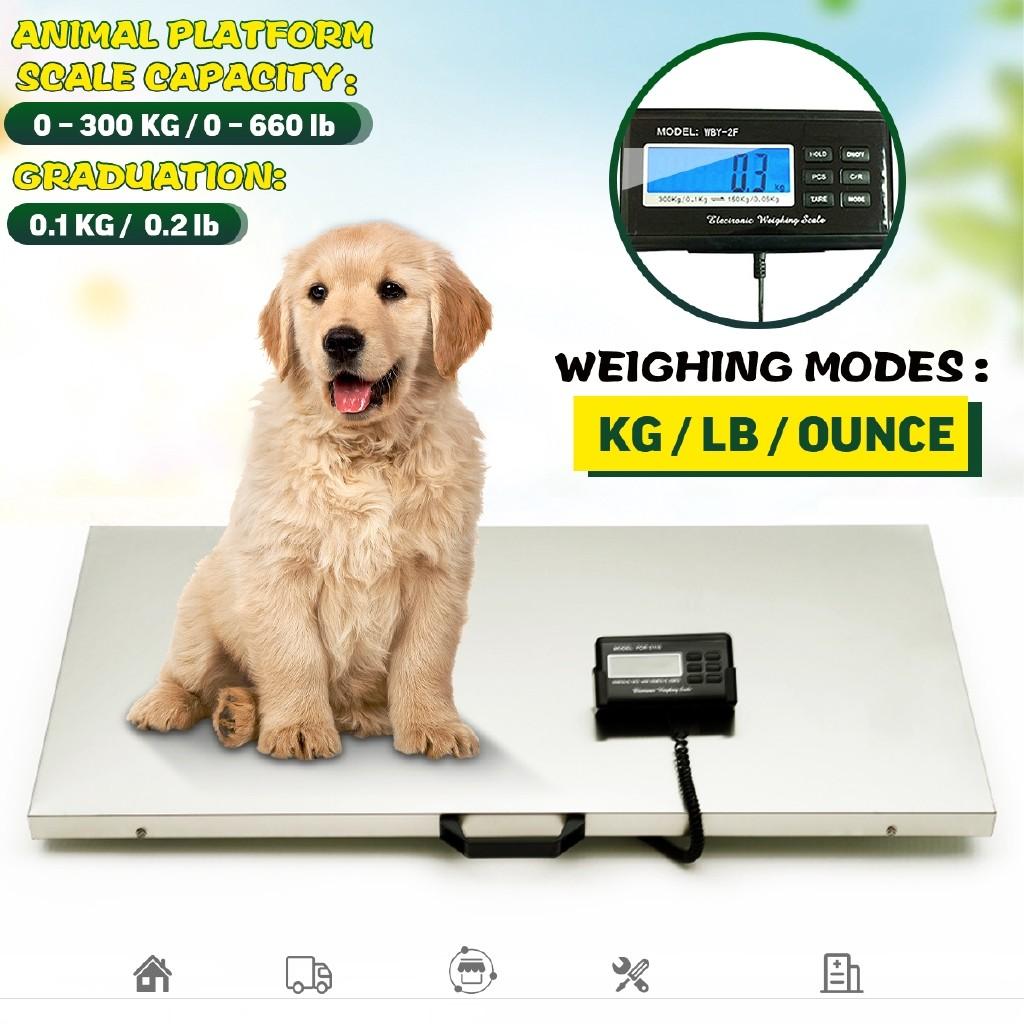 Heavy Electronic Balance Floor Bench Weighting Scale Commercial Digital Display Scales Animal/Parcel Platform Scale