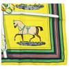 Auth HERMES Carre 90 Scarf Couvertures Et Tenues De Jour Silk He5517rr Used