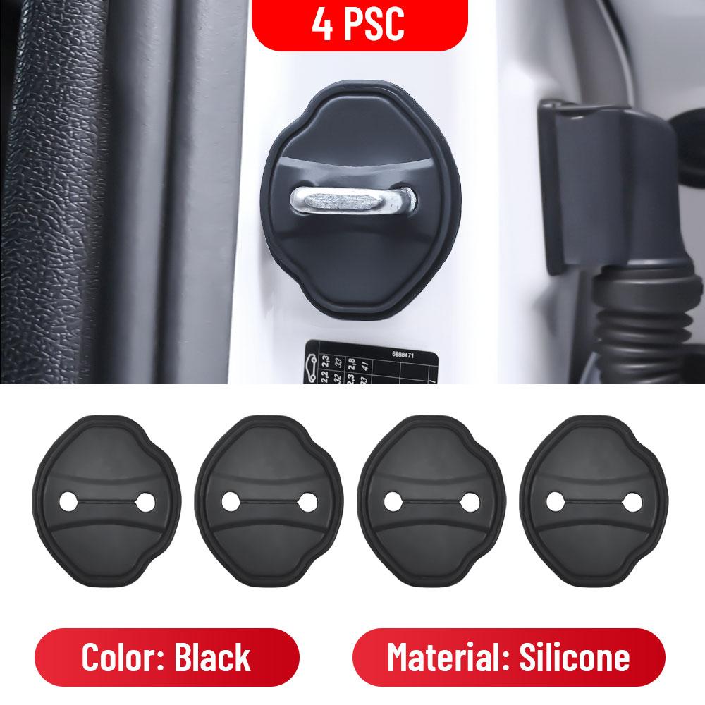 For Mercedes Benz B Class -2024 Car Door Shock Absorber Door Lock Protector Silicone Auto Door Lock Latches Cover 4 PCS