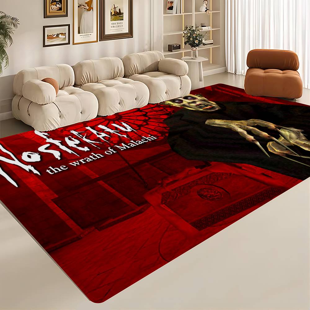 Horror Movie N-Nosferatu Hallway Carpet Washable Non-Slip Living Room Sofa Chairs Area Mat Kitchen Doormat Area Rug