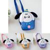 Playful Colorful And Eggshell Bag For Children With Puppy Motif In Pink Yellow Purple Blue And