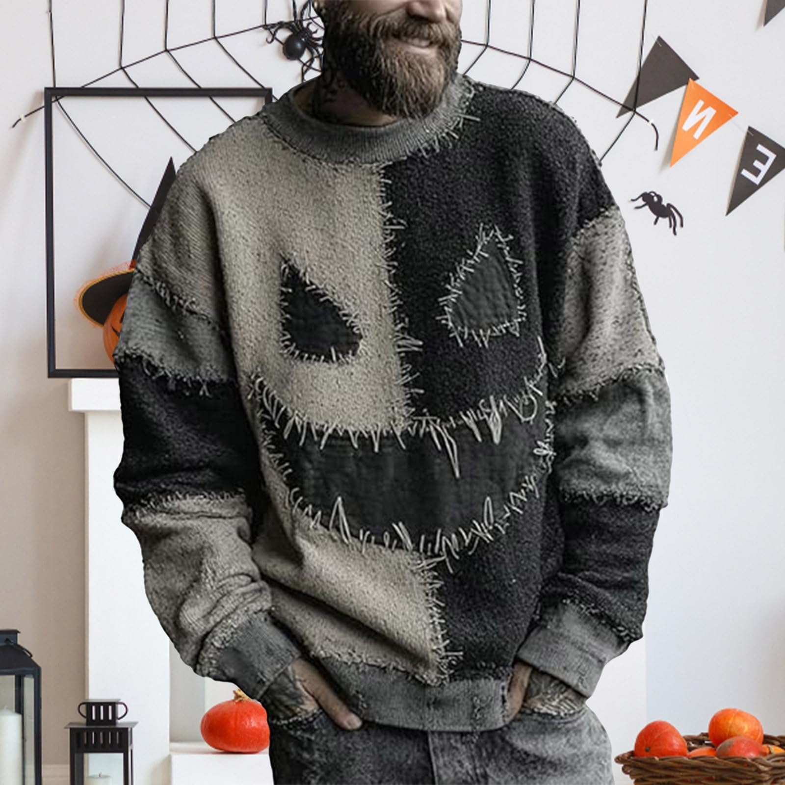 

Толстовки для мужчин Вязаный свитер Милая рубашка Осенний пуловер Толстовка M