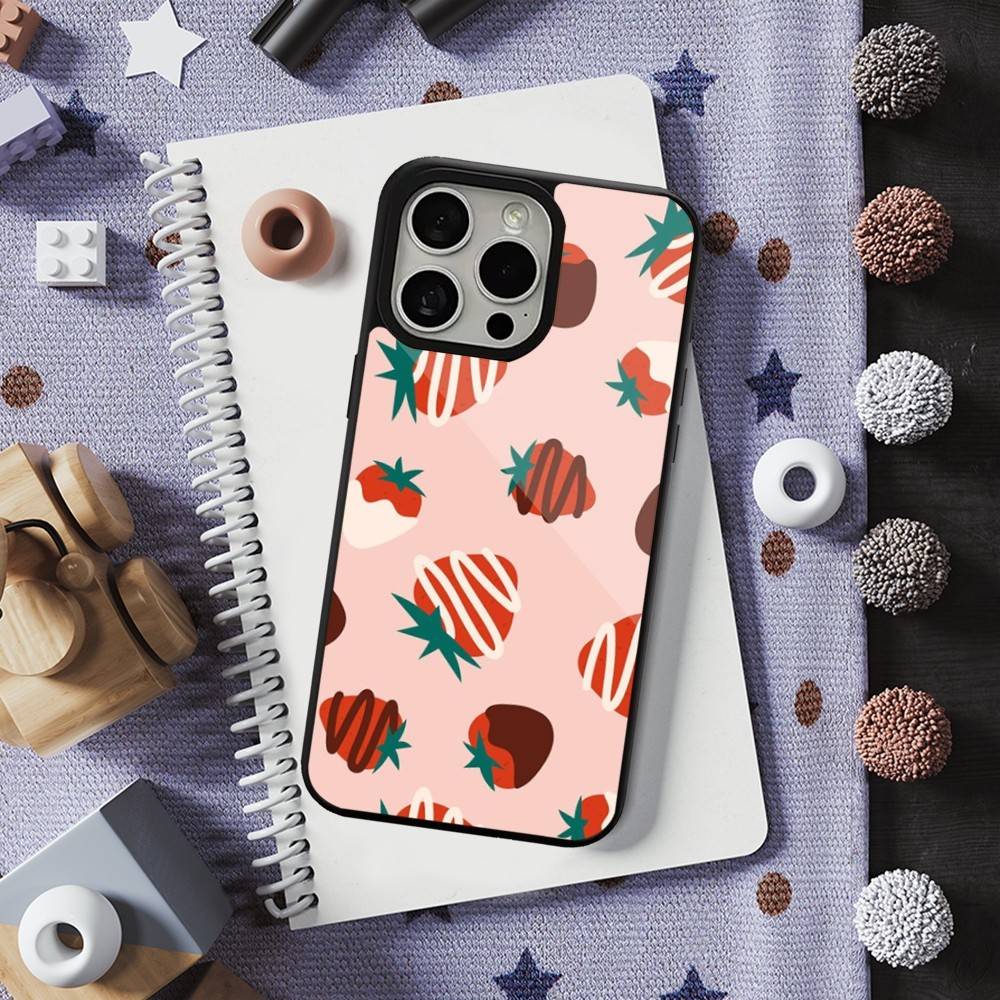 

Fruit Peach Srawberry Phone Case For iPhone 13,15,17,14,Pro,Max,Plus,12,11,16,Mini, For Magsafe,Magnetic Wireless Charging iPhone16