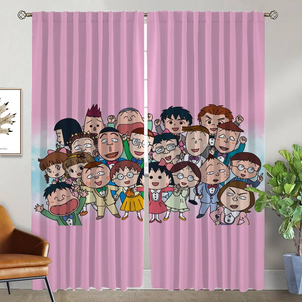 

Chi-bi Maruko Оконная штора для комнаты 2 панели Противомоскитные шторы для камеры Разделительные жалюзи Хэллоуин Украшения для жизни W50xH70cmx2pcs-CL