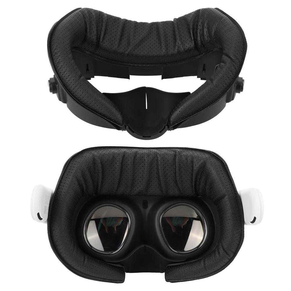 

6 в 1 защитная маска для лица Meta Quest 3 VR, сменный лицевой интерфейс, искусственная кожа, носовая накладка, препятствующая протеканию, аксессуары Quest3