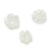 100pcs/Lot ABS Imitation Pearl Flower Spacer Beads End Caps Charms Pendant for DIY Bracelet Necklace Jewelry Making Supplies