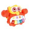 Leuchtendes Baby Klavier Spielzeug Multifunktionales Früherziehungs Krabbenförmiges Säuglingstastaturspielzeug für Baby