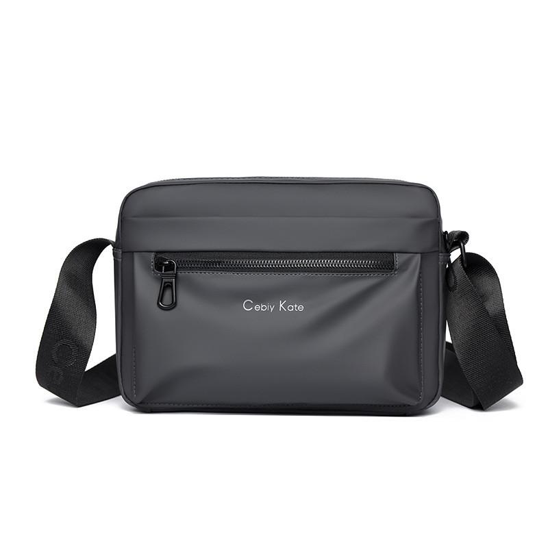 Men Waterproof Leather Film Crossbody Bag For Casual Travel And Commuting