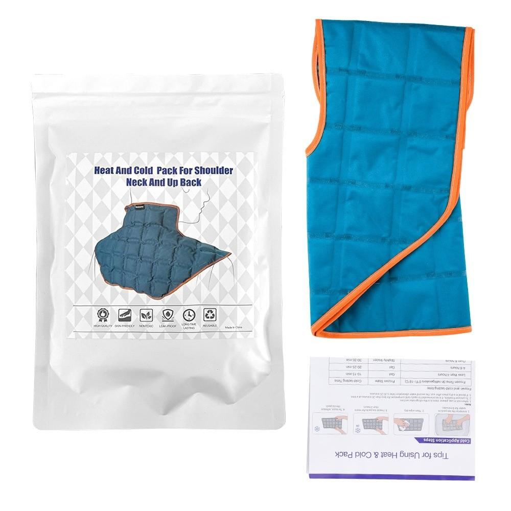 Reusable Ice Pack Wrap for Neck Shoulders Therapeutic Pain Relief Hot Ice Compress Pack Self-Absorbing Cold Hot Compress Shawl