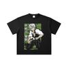 260 GSM Double Yarn 32 Count 100% Cotton Demon Slayer V76 Sanemi Print Unisex Heavy Cotton T Shirt