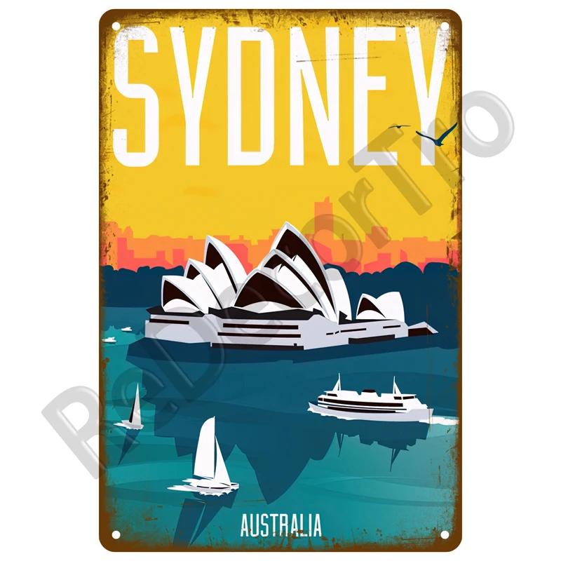 Plaque Metal Sign Beach House Seaside Decorative Plate Vintage Summer Metal Wall Sign Beach Decor For Beach Bar Beach Tin Sign