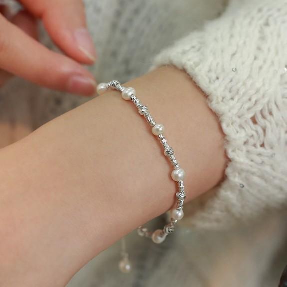 Gypsy natural pearl bracelet temperament simple splicing beaded jewelry popular exquisite bracelet