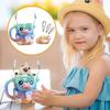 Ice cream cup holder, adorable animal-shaped refrigerator cover, portable dessert lid, insulated decorative accessory, fun kitchenware