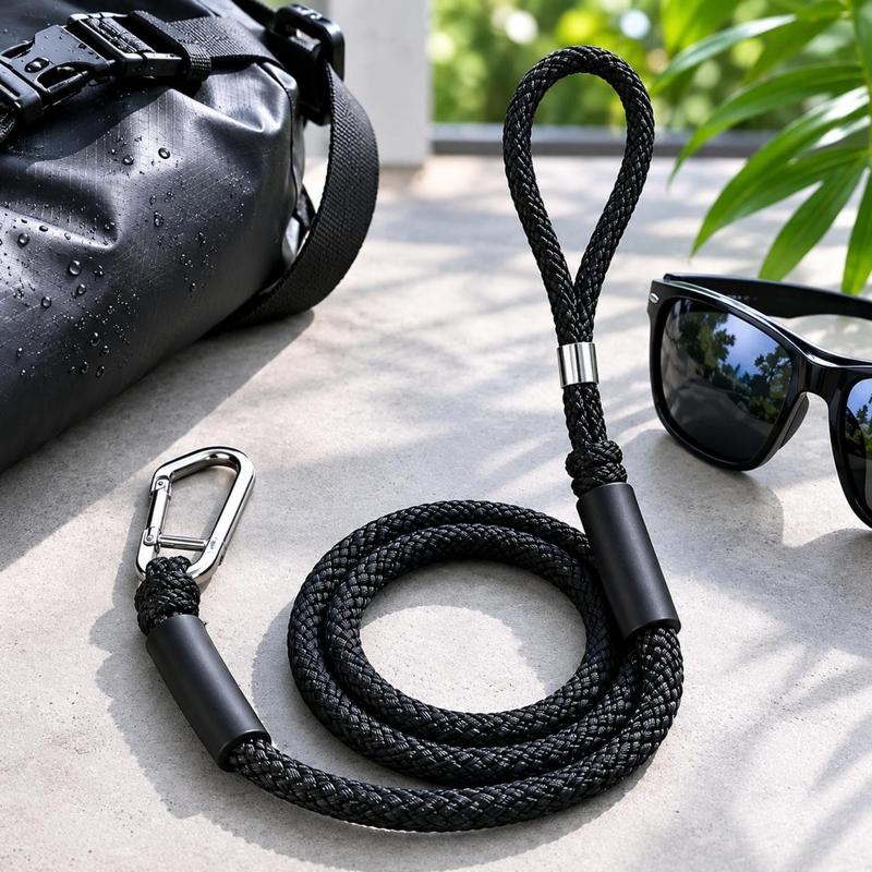 Bungee Dock Line Reinforced Sleeves Bungee Mooring Rope Stretch Dock Line Coiled Hook and Loop Rope Stretchy