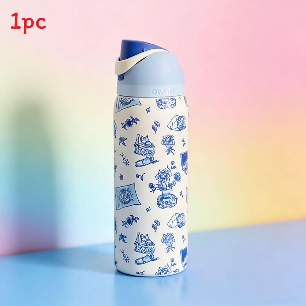 Sports Insulated Cup With Straws And Lock For Travel And Home Use
