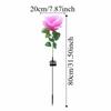 LED LED Solar Rose Lamp Rose Flower Waterproof Solar Lamp Rechargeable Warm Light Outdoor Solar Lights Outdoor Garden