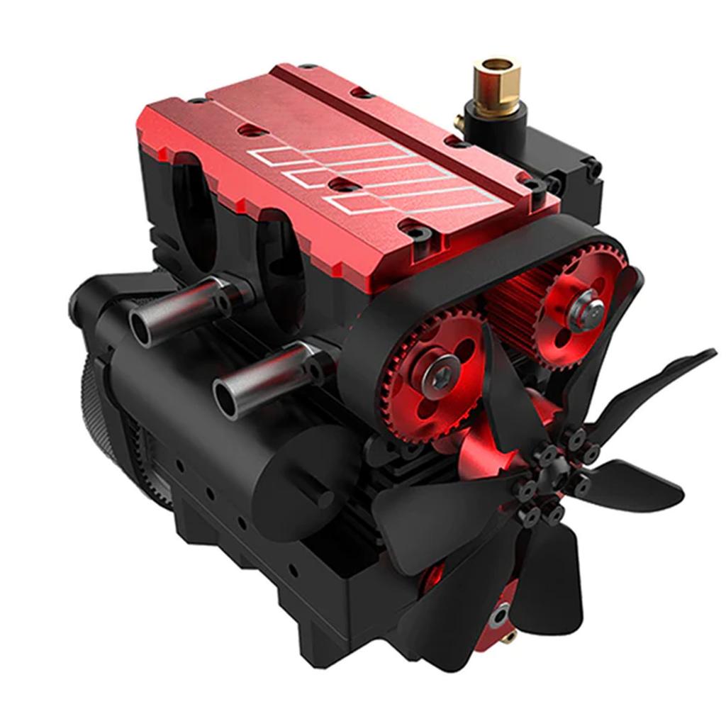 Methanol Internal Combustion Engine Double Cylinder 4 Stroke Assembly Metal Motor Kit