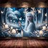 Lady with Long White Hair,Fairy,Dragon DIY 5D Diamond Painting New 2025 Fantasy Woman Full Mosaic Diamond Embroidery Big Size