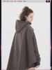Men's Embroidered Functional Sweatshirt Cape - Spring/Autumn Loose Fit