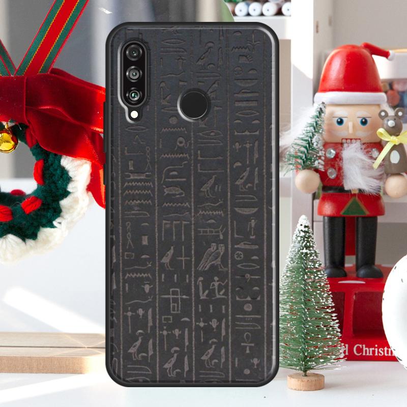 Egyptian Hieroglyphics Symbols For Huawei Nova 5T 9 10 SE 7i 8i 11i 12i Y73 Y72 Y61 Y91 Y60 Y70 Y90 P20 P40 P30 Lite Case