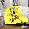 CartoonS-Spongebob Morbido Peluche Divano Letto Coperta da Lancio Cartoon Coperte da Picnic Moderna Coperta in Flanella Coperta Stampata Regalo