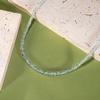 Natural Aquamarine Beaded Necklace Women'S S925 Sterling Silver Accessories Xiaohongshu Wechat Channels Color Treasure Jewelry