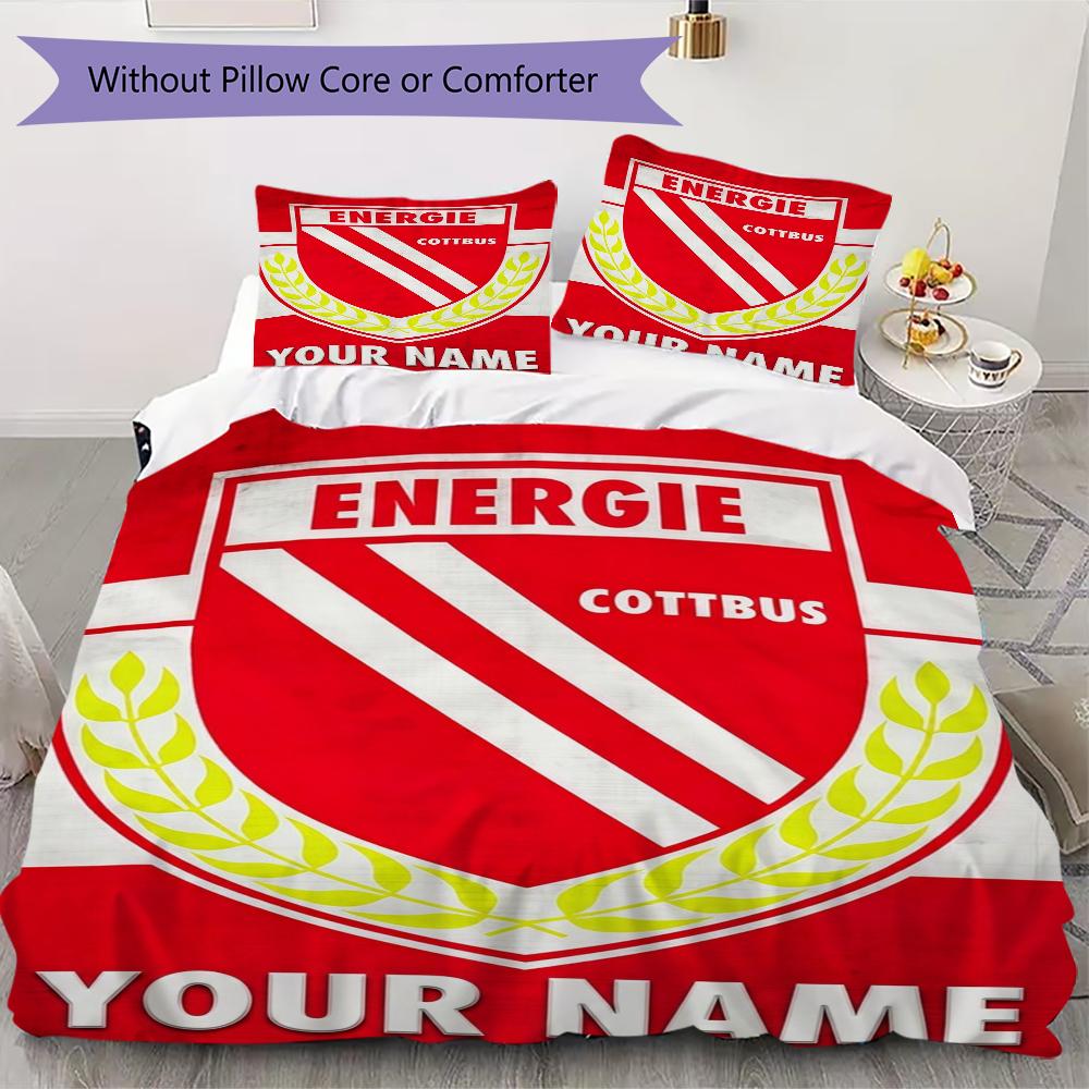 Pielāgota vārda Energie Cottbus Gultasveļa, Segas