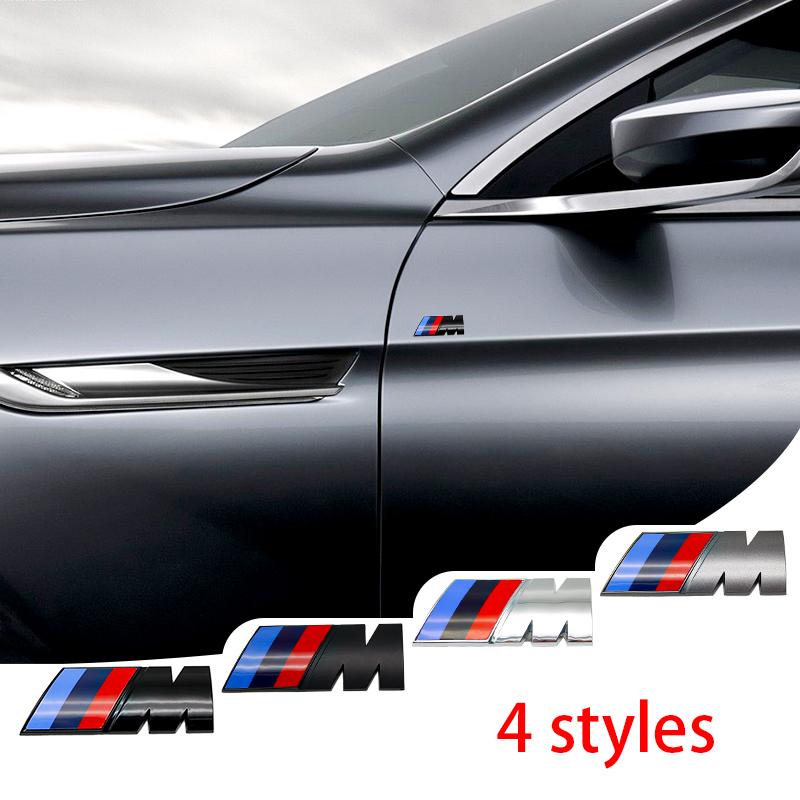 ABS Car Fender Side Emblem Rear Trunk Badge M Logo Sticker For BMW M3 M5 VB21 M6 X2 X3 F30 F20 E34 E90 X6 E46 G20 E36 G30 Accessories