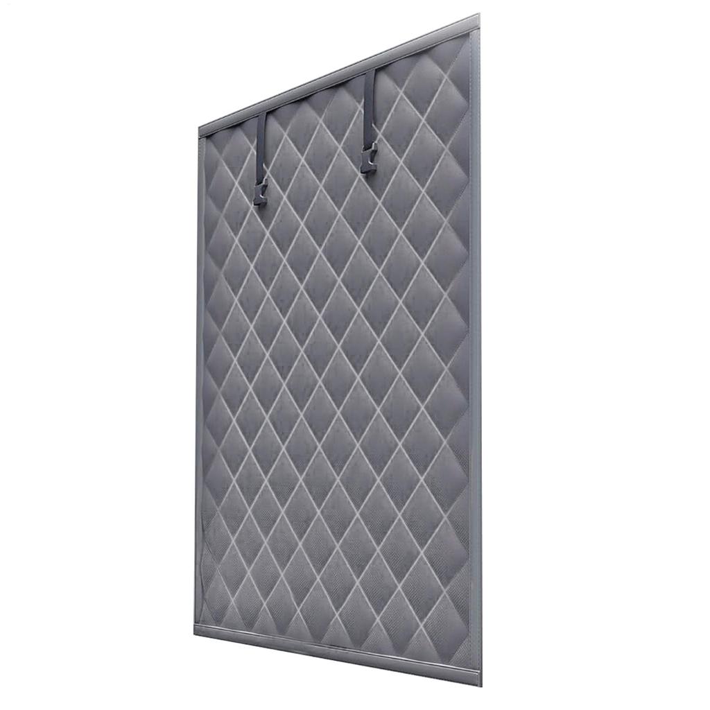 Winter Thermal Insulation Curtains 3-layer Cotton Thermal Insulation Blanket Windproof Buckle Fixed Curtains For Patio Doors