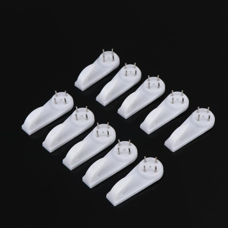 10Pcs No Trace Picture Frame Nail Hook Kit Heavy Duty Seamless for Home Wall Art Clock Poster Decor Hanging Installation