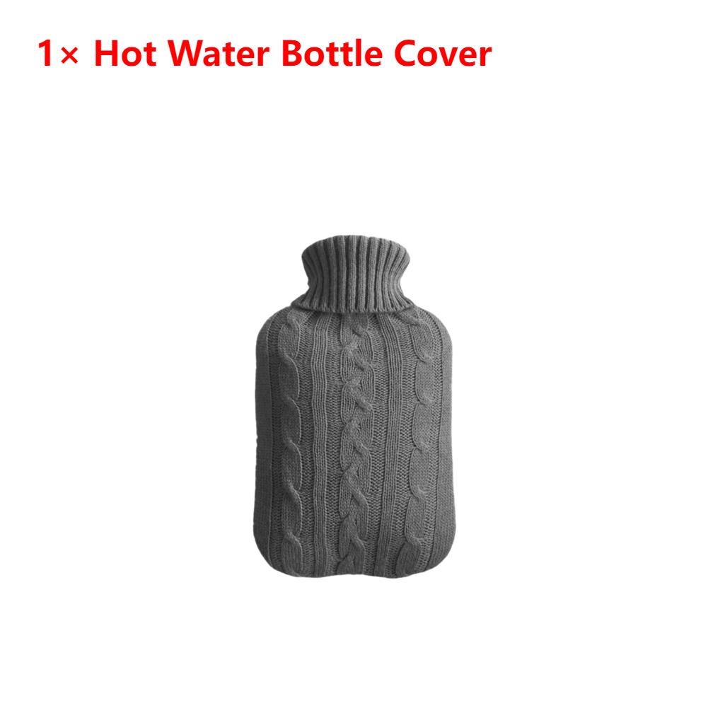 2000ml Large Hot Water Bag Electric Water Bag Hot Water Bottle Plush Hand Hot Pack Cover Reusable Big Hand Warmer Water Bottle