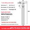 CNC T-Slot Milling Cutter with HTS Three-Sided Blade, Shank Thickness: 6, 8, 10, 12 Mm