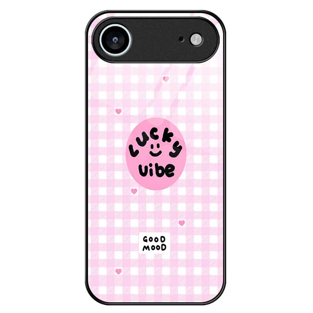 For iPhone 17 Air Case PC TPU Tempered Glass Pattern Printing Phone Back Cover