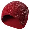 Autumn Winter Beanie Casual Rhinestone Knit Hat