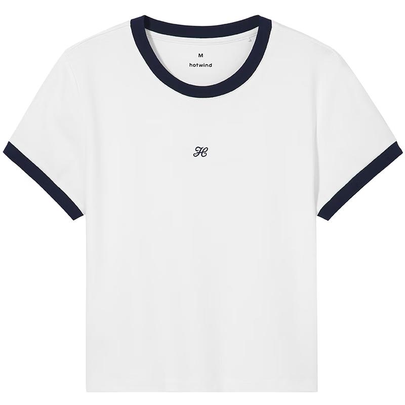 

Женская футболка Hotwind с цветовыми блоками и буквой