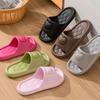 Fashion Lightweight Soft Sole Summer Slippers Women Solid Color Non-Slip Indoor Slides Woman Flat Heel Casual Couple Bathroom Flip Flops