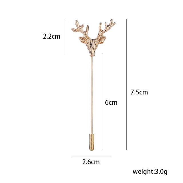 Aslsaw Multi-Styles Lange Nadeleinführungskappe Metallbrosche Pin Anzug Hemd Kragen Pins Corsage Broschen für Männer und Frauen
