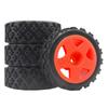 4pcs 70MM Rally Tires Rubber Tire Wheel Tyre for Tamiya XV01 XV02 TT01 TT02 PTG-2 1/10 RC Rally Racing Car Upgrade Parts