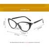 Ladies Cat Eye Computer Reading Glasses Elderly Presbyopic Eyeglasses Spectacles Female +0.5+0.75+1.25+1.5+1.752+2.0+2.25+2.75