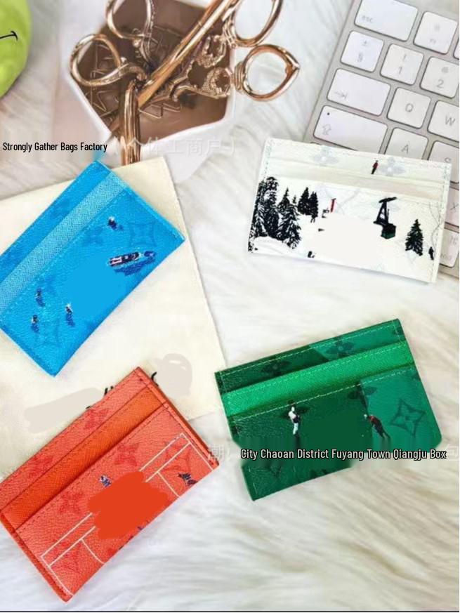 Barevný graffiti držitel karty - Prázdninová série Malá taška ve stylu INS