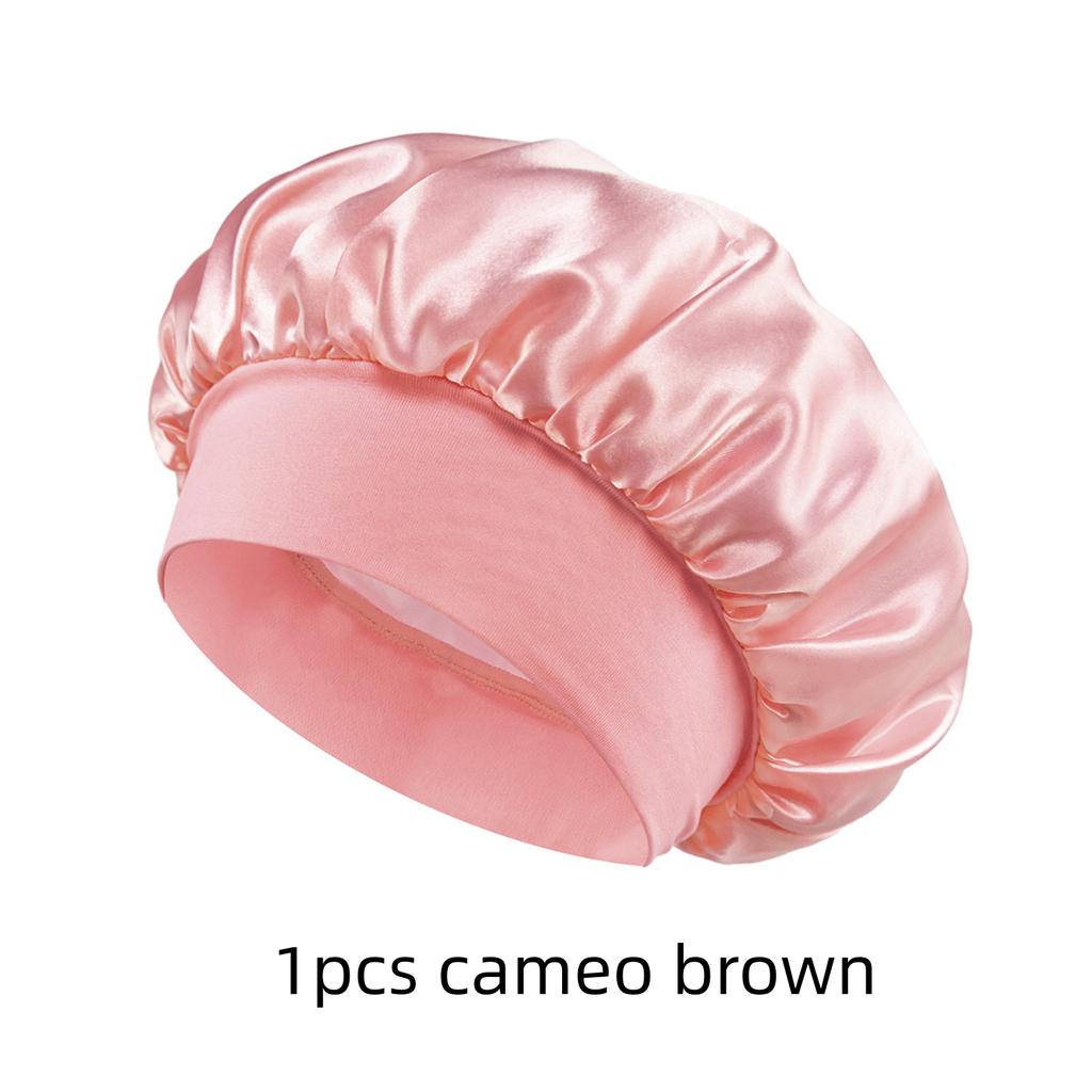 1/3/5/10pcs mix Satin Bonnet Silk Hair Bonnet for Sleeping Sleep Bonnets for Women Large Wide Soft Band Sleep Cap for Curly Hair