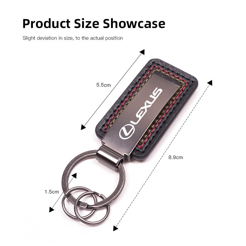 Lexus Logo Zinc Alloy Key Chain Car Personalized Keychain For Lexus FSPORT LBX NX RX 350h 450h ES UX 300e GS GX IS LS LX CT LC