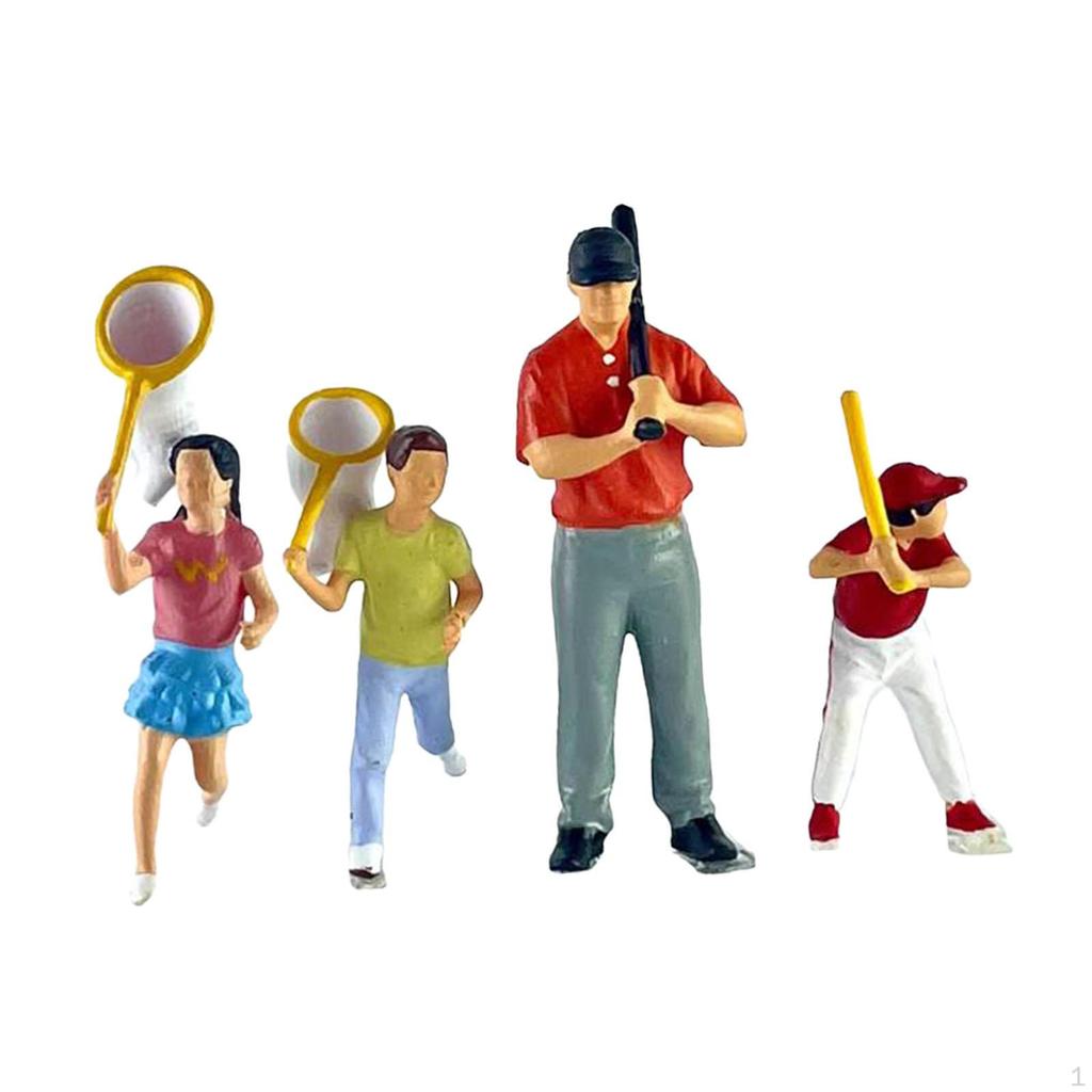 1/64 miniatur Menschen Figuren Diorama Figuren Harz Sammlung Handwerk Hand Gemalt für